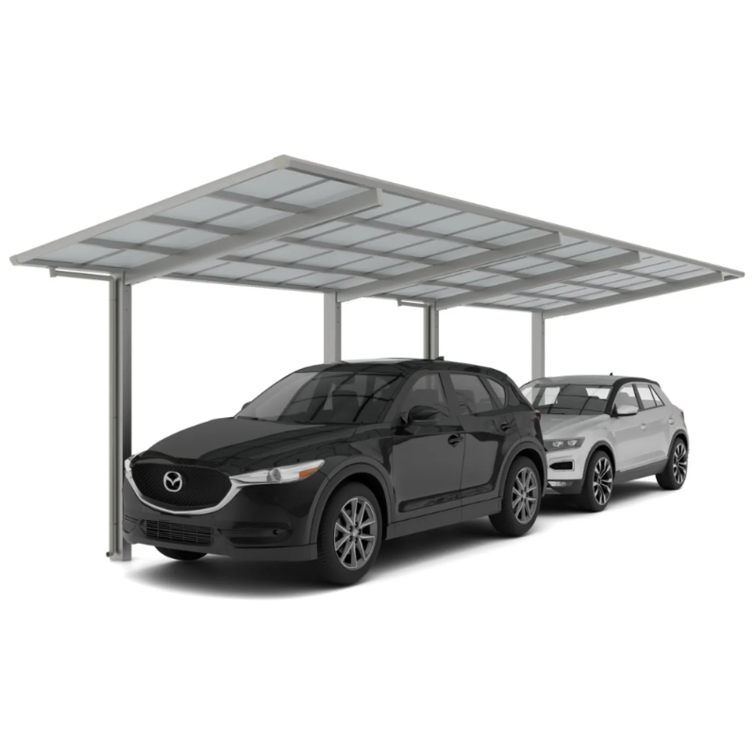LINEA dviguba automobilių stoginė, M versija