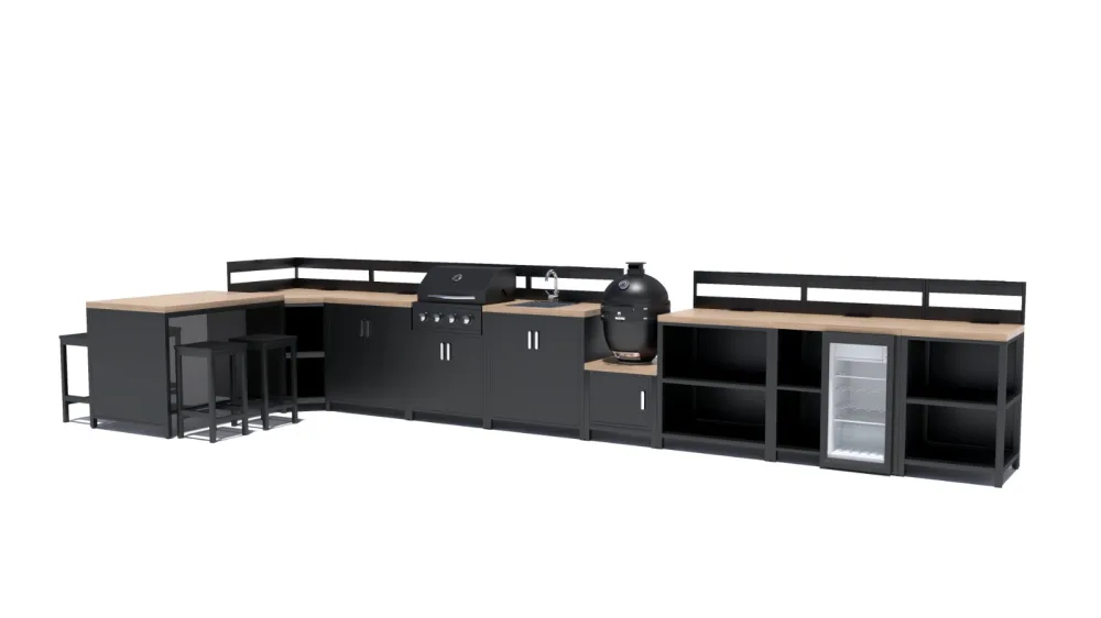 MILAN M3 modulinė lauko virtuvė su griliu