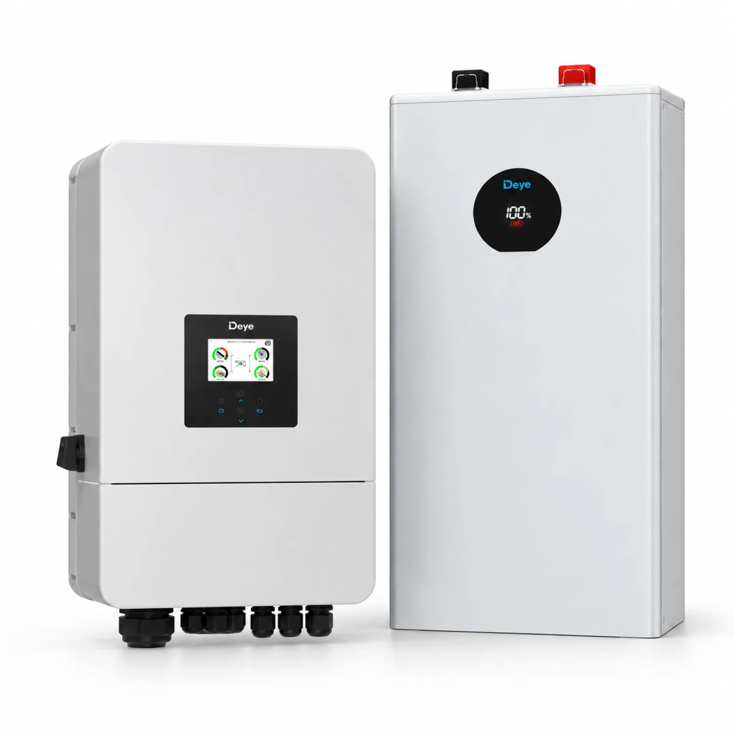 Deye žemos įtampos komplektas LV 10 kW hibridinis inverteris + 16 kWh kaupiklis